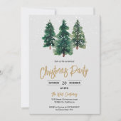 Schneesichere Weihnachtsbäume - Urlaub am Meer Einladung (Vorderseite)