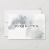 Schneesicherheit Winter Pine Trees Schnee | RSVP Karte (Rückseite)