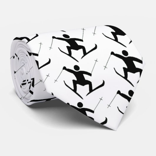 Schneeski Krawatte (Gerollt)