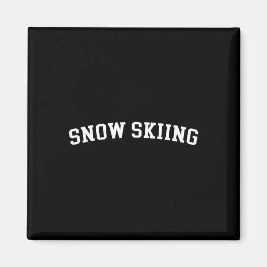 Schneeskifahren _1 magnet (Vorne)
