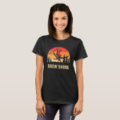 Schneeskifahren T-Shirt (Vorne ganz)