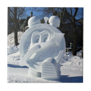 Schneeskulptur, Quebec, Kanada Fliese