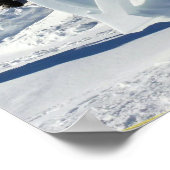 Schneeskulptur, Quebec, Kanada Poster (Ecke)