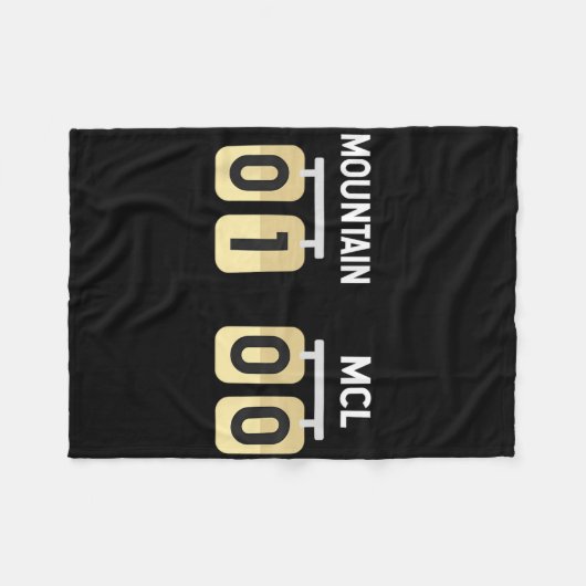 Schneesnowboarden Schaden McL wird gut Erholung Fleecedecke (Vorderseite (Horizontal))