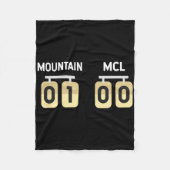 Schneesnowboarden Schaden McL wird gut Erholung Fleecedecke (Vorderseite)