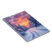Schneesonntag | Winterliche Berglandschaft Notizblock (Rechte Seite)