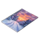 Schneesonntag | Winterliche Berglandschaft Notizblock (Linke Seite)