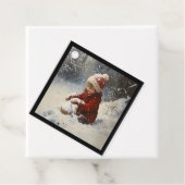 Schneespielen Geschenkanhänger (Beispiel)