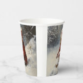 Schneespielen Pappbecher (Rechts)