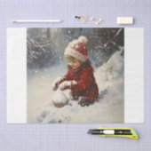 Schneespielen Seidenpapier (Handwerk)