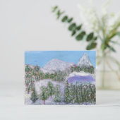 Schneespitzen Postkarte (Stehend Vorderseite)