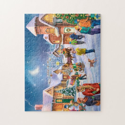 Schneestadt Puzzle (Vertikal)