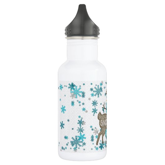 Schneestag Edelstahlflasche (Links)