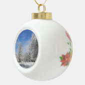 Schneestag Keramik Kugel-Ornament (Rechts)