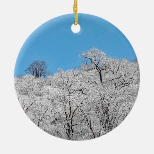 Schneestag Keramik Ornament (Hinten)