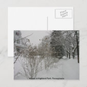 Schneestag Postkarte (Vorne/Hinten)