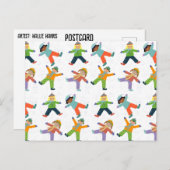 Schneestag Postkarte (Vorne/Hinten)