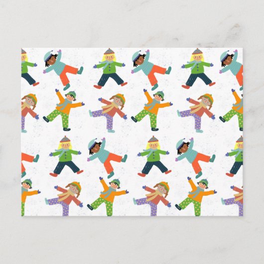 Schneestag Postkarte (Vorderseite)