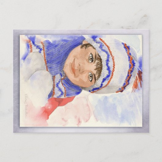 Schneestag Postkarte (Vorderseite)