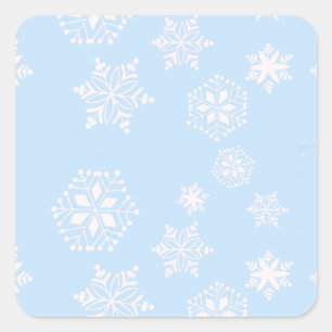 Schneestag Quadratischer Aufkleber