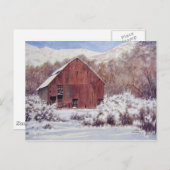 Schneestall in den Bergen - Postkarte (Vorne/Hinten)