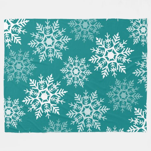 Schneestars - Winter Fleece Blanket (Vorderseite (Horizontal))