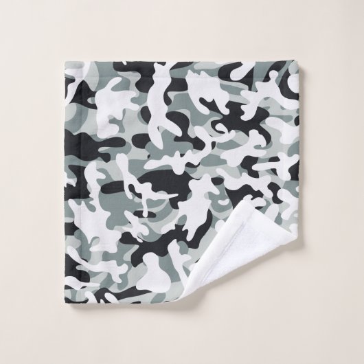 Schneestaub Badhandtuch Set (Waschlappen)