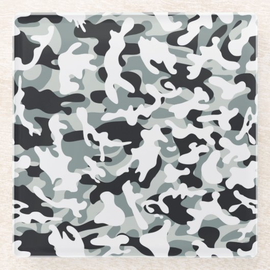 Schneestaub Glasuntersetzer (Vorderseite)