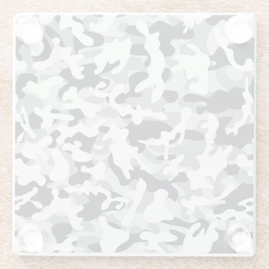 Schneestaub Glasuntersetzer (Rückseite)