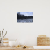 Schneestaub im Moor Poster (Küche)