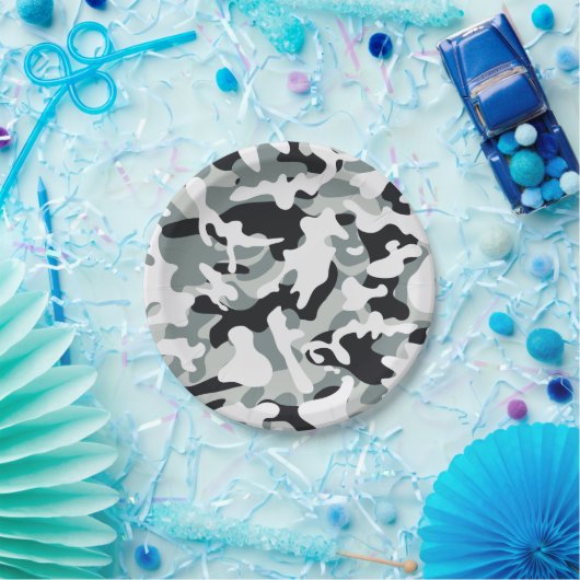 Schneestaub Pappteller (Party)