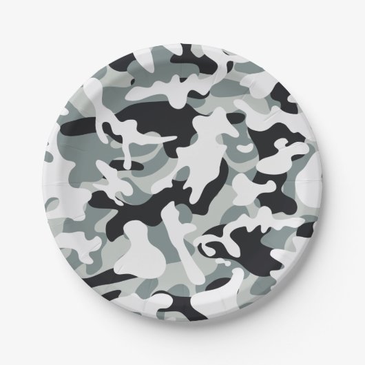 Schneestaub Pappteller (Vorderseite)