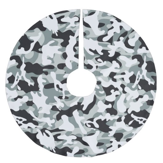 Schneestaub Polyester Weihnachtsbaumdecke (Vorderseite)