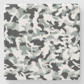 Schneestaub Steinuntersetzer (Vorderseite)