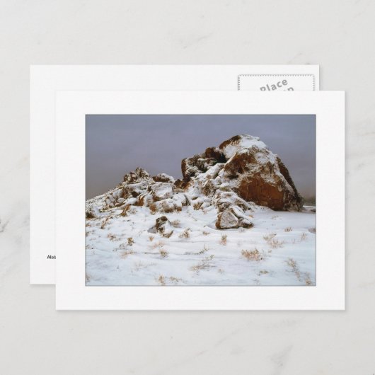 "Schneesteine" Postkarte (Vorne/Hinten)