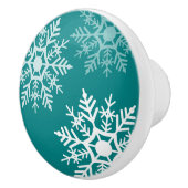 Schneestern - Druckknopf Keramikknauf (Rechts)