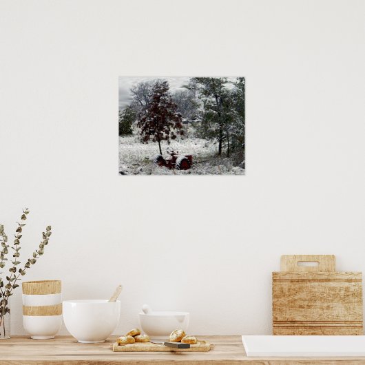 Schneestractor Poster (Küche)