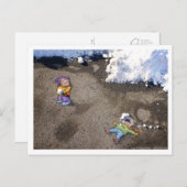 Schneestreit Postkarte (Vorne/Hinten)