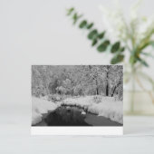 Schneestrom Postkarte (Stehend Vorderseite)