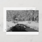 Schneestrom Postkarte (Vorne/Hinten)