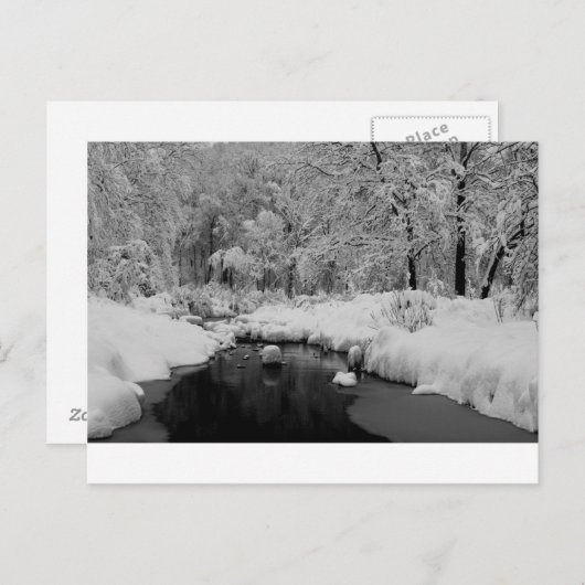 Schneestrom Postkarte (Vorne/Hinten)