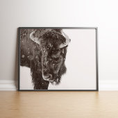Schneestube American Bison Poster