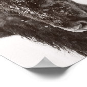 Schneestube American Bison Poster (Ecke)