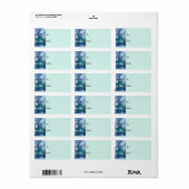 Schneesturm Adressaufkleber (Vorne)