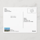 Schneesturm am Tafelrocksee erholt sich schnell. Postkarte (Rückseite)