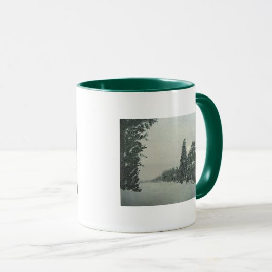 Schneesturm auf der Gunflint HinterTasse Tasse (VorderseiteRechts)