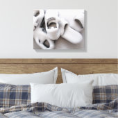 Schneesturm, Boston, 11x14 Canvas Print Leinwanddruck (Insitu (Schlafzimmer))