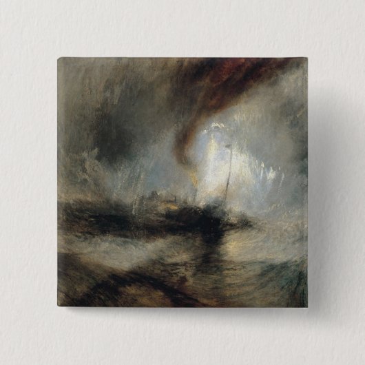 Schneesturm Button (Vorderseite)