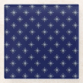 Schneesturm Glasuntersetzer (Vorderseite)