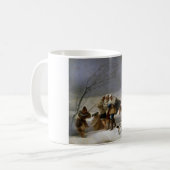 Schneesturm im Winter Kaffeetasse (Vorderseite Links)